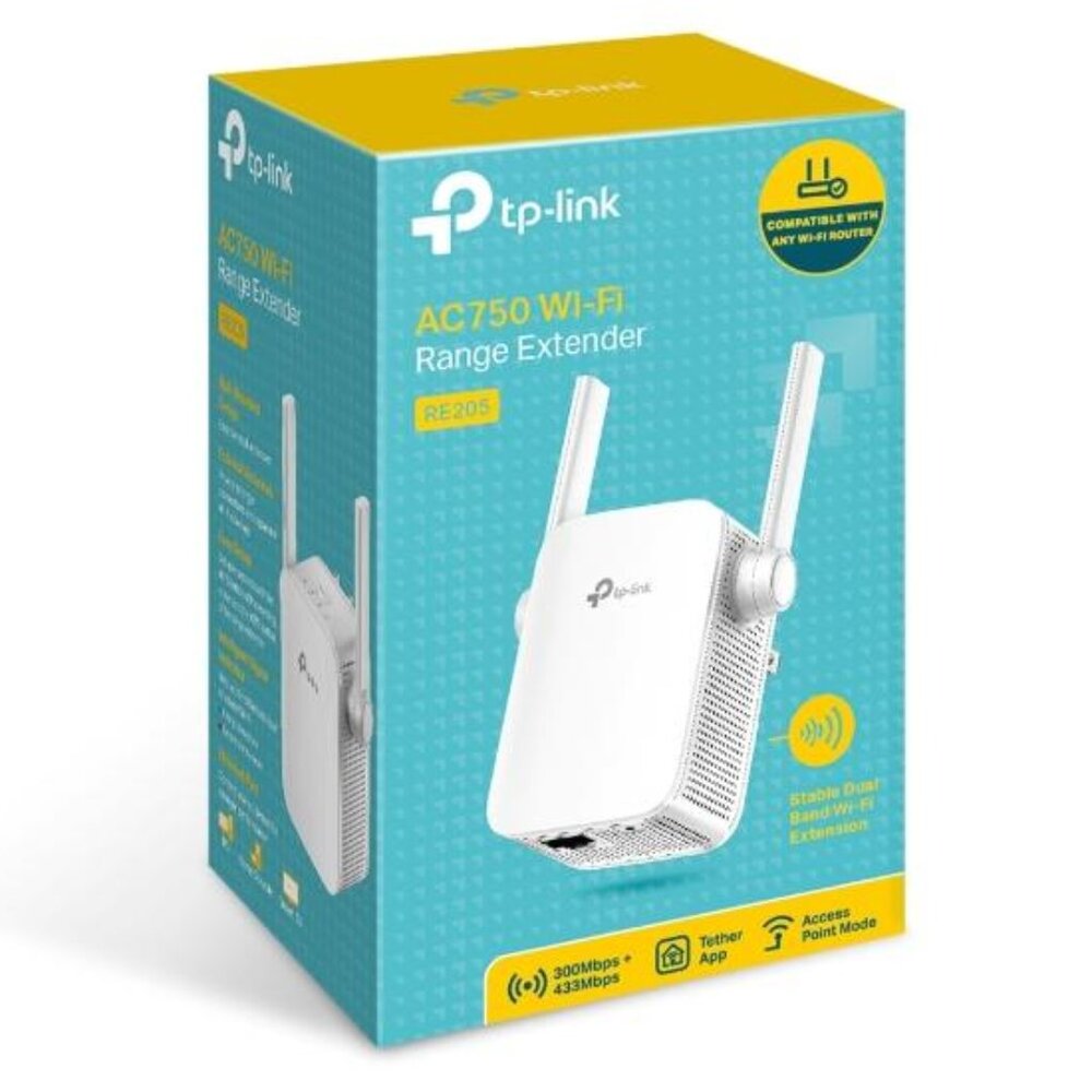 NIB TP-Link AC750 Wi-Fi Range Extender - White